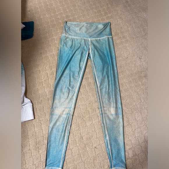 Teeki New Moon Rainbow Hot Pant Legging Medium M Pink Blue Tight Fit small - Picture 5 of 8